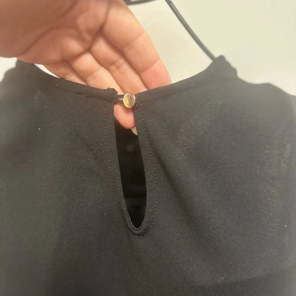 WinWin Black Ruffled Asymmetrical Halter Top - Picture 9 of 11